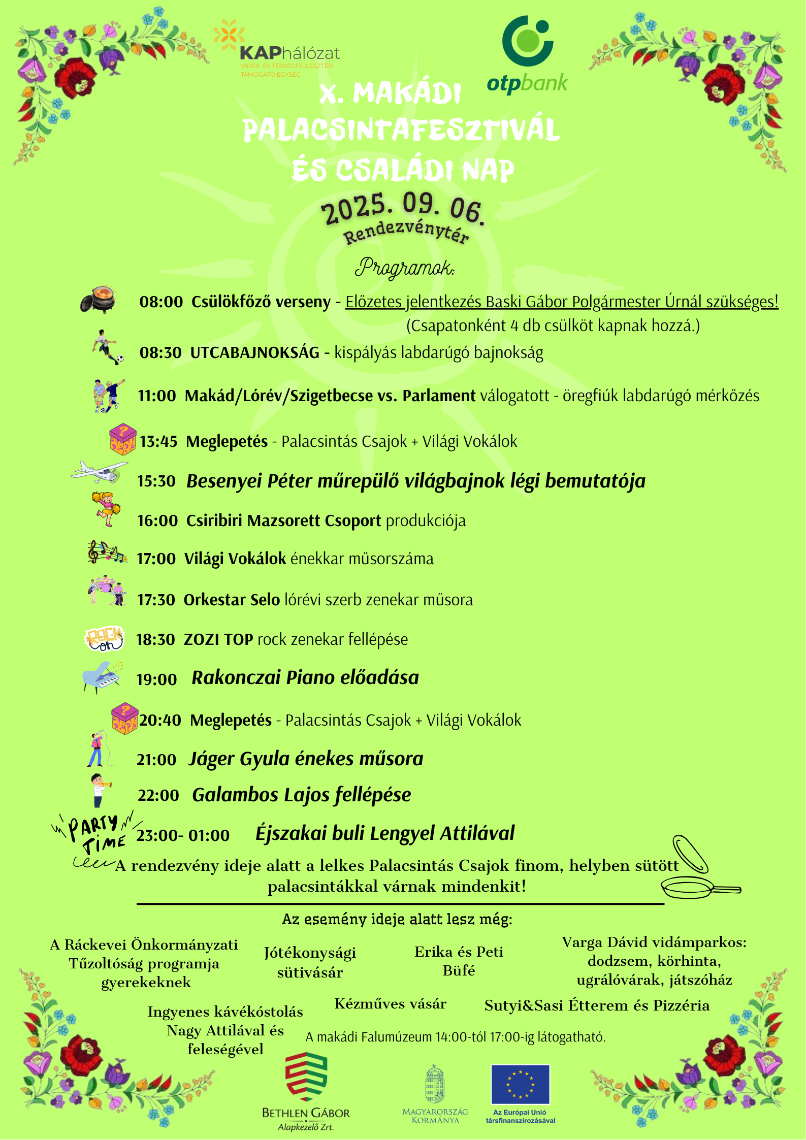 Palacsintafesztivál 2025